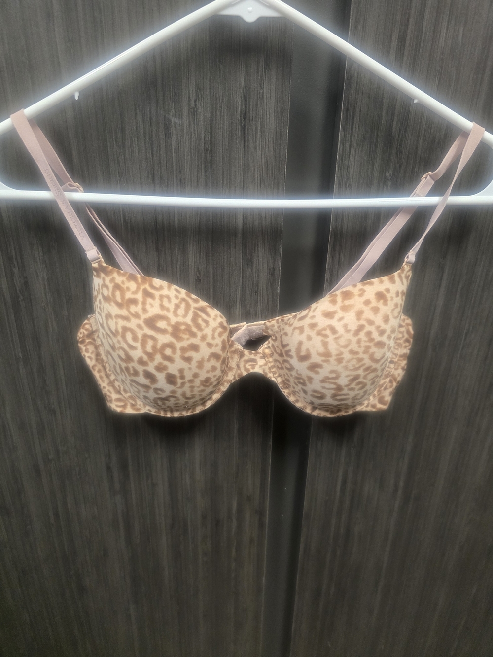 Victoria’s Secret The Nakeds Leopard Print Lightly Lined Demi Bra 36B Y2K